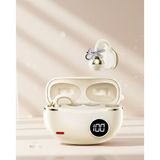 Gizmurstore Zarif Tasarımlı Kablosuz Bluetooth Kulaklık Uzun Pil Ömrü 2 Kurdele Küpe Hediy - MZUIRG7257-5