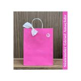 Gizpak Burgu Saplı Fuşya Çanta 25X31X12 50 Adet