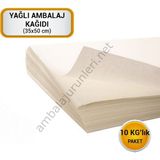 Gizpak Yağlı Ambalaj Kağıdı 25 x 35 - Beyaz