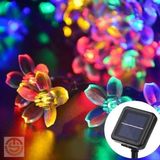 Gizzodo Solar 30 Ledli Çiçekli Rgb Bahçe Aydınlatma Dekorasyon Güneş Enerjili
