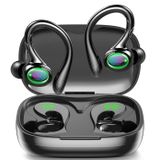 GJB Kablosuz Kulaklıklar, 60H Oynatma Bluetooth 5.3 Kulaklıklar, LED Pil Ekranlı Gürültü Önleyici Kablosuz Kulaklıklar, Mikrofonlar Temizle Arama, Egzersiz Sporları için IPX6 Su Geçirmez Bluetooth