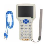 Gjob 10 Frekans Rfid Okuyucu Yazıcı Kopyalayıcı El Tip Kutu 2.8” Ekran Sesli Ikaz Nfc Şifreli Kopyalama