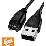Gjob Garmin Vivoactive 3 Cihazı Manyetik USB Şarj Kablosu Siyah - Açık Mor