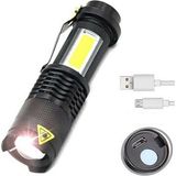 Gjob LED USB Şarjlı Ultra Güçlü Büyük Boy El Feneri Kendinden Şarjlıel Feneri