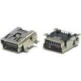 Gjob Mini USB Dişi Şarj Soketi 5 Pin 10 Adet Uydu Cihazı USB Soket