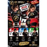GK DEGAJ Çocuk Siyah Boks Kicboks Muay Thai Junior Boks Eldiveni Boks Lapası Çift Ellik Boks Elliğ Boks Vuruş Lapası