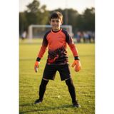 GK DEGAJ Dragon Desenli Çocuk Kaleci Eldiveni Sünger Destekli Çocuk Kaleci Forma Şort Çorap Takımı