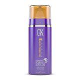 GK HAIR Global Keratin Bombshell Cream'de Bırakır (100ml / 3.4 fl. Oz) | Sarı Saçlı Pürüzsüzleştirici Krem Sarı Pirinç Tonlarını Kaldırır Kabarma Giderlerini Giderir