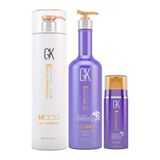 GK Hair Global Keratin Ph Arındırıçı Şampuan + Miami Silver Keratin 710 ml Bombshell + Miami 100 ml Bombshel Krem
