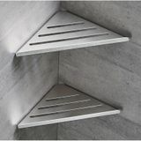 Gkd 2 Adet Üçgen Paslanmaz Çelik Banyo Köşeliği Rafı , Duşakabin Köşe İçin Şampuanlık Sabunluk Seti Gümüş