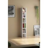 Gke Home 5 Raflı Dekoratif Kitaplık - Beyaz