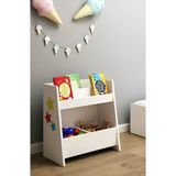Gke Home Çok Amaçlı Kitaplık Beyaz 60 cm Genişlik 60 cm Yükseklik 30 cm Suntalam ile Modern Tasarım