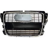 Gkl Audi A3 2009-2012 Ön Panjur Parlak Siyah+Kromlu 8P0853651M