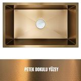 GL General 40x60 Gold Petek Dokulu Çelik Mutfak Eviyesi 304 Paslanmaz Çelik 1 MM