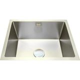 Gl General 50X40 Inox Petek Dokulu Çelik Mutfak Eviyesi 304 Paslanmaz Çelik 1mm - Tezgah altı - İnox