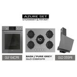 Gl General Azure Gri Ankastre Set Gld055pr-Glo038rspr-Glf64cpr Buhar Destekli