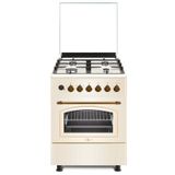 GL General GLF 6040RK 60 cm Rustik Krem Ocaklı Fırın