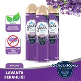 Glade Aerosol Oda Kokusu 3 'lü Set Lavanta Ferahlığı Uzun Süreli Temizlik Hissi