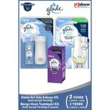 Glade Elektrikli Oda Kokusu Kit Temiz Çarşaf + Banyo Hava Tazeleyici & Yedek Temiz Çarşaf + Lavanta 10ML - 001-Beyaz
