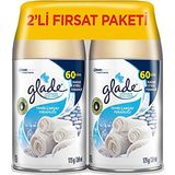 Glade Marka: Glade Otomatik Sprey Yedek 2'li Temiz Çarşaf Ferahlığı 269 ml 1 Paket (1 x 502 G) Kategori: