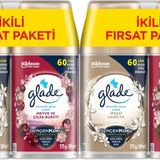 Glade Oda Kokusu Otomatik Sprey Yedek 269ML (4 Lü Set) İpeksi Vanilya ve Meyve Çiçek Buketi (2PK*2)