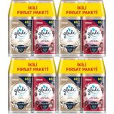 Glade Oda Kokusu Otomatik Sprey Yedek 269ml (8 Li Set) Ipeksi Vanilya ve Meyve Çiçek Buketi (4pk*2) - 269 ml