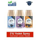 Glade Oda Kokusu Yedek Sprey Temiz Çarşaf Ferahlığı, Lavanta Ferahlığı, Oryantal 3 X 269 Ml./175Gr.