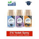 Glade Oda Kokusu Yedek Sprey Temiz Çarşaf Ferahlığı, Lavanta Ferahlığı, Oryantal 3 x 269 ml./175gr. iyi-temiz-lavanta-oryantal
