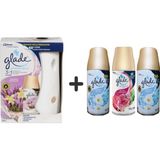 Glade Otomatik Sistem+ Lavanta Ferahlığı+Temizliğin Ferahlığı x Meyve& Çiçek Buketix Temizliğin Ferahlığı= 3 x 269 ml