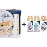 Glade Otomatik Sprey + Ipeksi Vanilya+ Lavanta Ferahlığı x Temiz Çarşaf Ferahlığıx Tropikal Floral= 3x 269 ml
