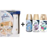 Glade Otomatik Sprey + Ipeksi Vanilya+ Temizliğin Ferahlığı x Lavanta Ferahlığı x Tropikal Floral= 3x 269 ml