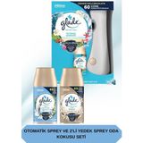 Glade Otomatik Sprey + Okyanus Sessizliği Yedek 269 ml ve Temiz Çarşaf & Ipeksi Vanilya Yedek Sprey Seti - Beyaz