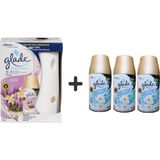 Glade Otomatik Sprey Sistem + Yedek Lavanta Ferahlığı 269 Ml+ Temizliğin Ferahlığı+Yedek 3 x 269 ml