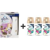 Glade Otomatik Sprey Sistem + Yedek Lavanta Ferahlığı 269 ml + Tropikal Frolar Yedek 3 x 269 ml
