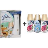 Glade Otomatik Sprey x Okyanus Sessizliği x Meyve & Çiçek Buketi x Temizliğin Ferahlığı x Meyve & Çiçek Buketi = 3 'lü 269 ml