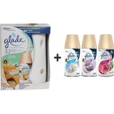 Glade Otomatik Sprey x Okyanus Sessizliği x Temiz Çarşaf Ferahlığı x Lavanta Ferahlığı x Meyve & Çiçek BUKETI=3X269 ml
