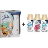 Glade Otomatik Sprey x Okyanus Sessizliği x Temiz Çarşaf Ferahlığı x Meyve Çiçek Buketi x Temiz Çarşaf Ferahlığı = 3 x 269 ml