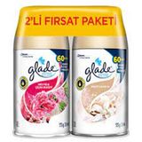 Glade Otomatik Sprey Yedeği 2 Li İpeksi Vanilya+Meyve Çiçek Buketi 269 Ml