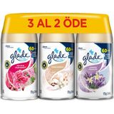 Glade Otomatik Sprey Yedeği - Odunsu ve Çiçeksi Bahar Kokuları, 3'lü Paket, 3 Al 2 Öde Fırsatı