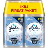 Glade Otomatik Sprey Yedek 2'li Temiz Çarşaf Ferahlığı 269 ml Uzun Süreli Etkili Koku