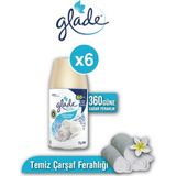 Glade Temiz Çarşaf Ferahlığı Otomatik Sprey Yedek 360 Gün Etkili (6X269 Ml)