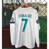 Gladsome Real Madrid Ronaldo 7 Futbol Forması Uzun Kol Beyaz - 2XL - Renkli