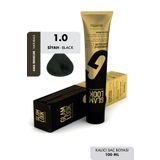 Glam Look Hair Color Black Siyah 1.0 100 ml Kalıcı Saç Boyası