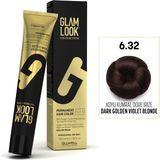 Glam Look Kalıcı Saç Boyası | 6.32 Koyu Kumral Dore İrize | 100 ml | Koruyucu, nemlendirici, besleyici yağlar, düşük amonyak seviyesi, profesyonel 79 renk