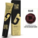 Glam Look Kalıcı Saç Boyası 8.65 Açık Kumral Kızıl Akaju 100 ml
