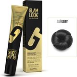 Glam Look Kalıcı Saç Boyası | Gri | 100 ml | Koruyucu, nemlendirici, besleyici yağlar, düşük amonyak seviyesi, profesyonel 79 renk