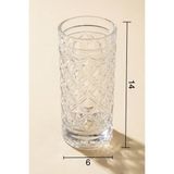 Glamis Selen Concept 4'lü Set El Yapımı Cam Bardak Modern Desen BPA Free Beyaz Renk - 100 - 200 ml