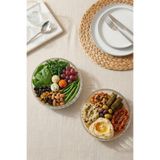 Glamis Selen Concept El Yapımı Büyük Boy Cam Salata Kasesi 2'li Set