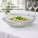 Glamis Selen Concept Riva Model El Yapımı Cam Salata Kasesi ve Meyvelik Tekli - 3,5 lt