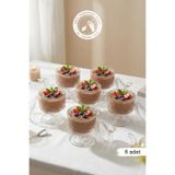 Glamis Selen Concept Şiler Model El Yapımı Cam Kurabiye ve Şekerlik 6'lı Set